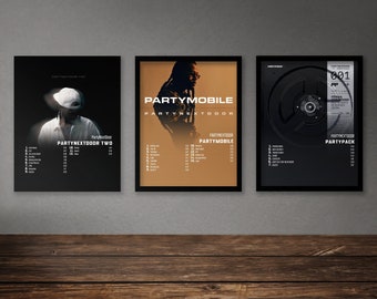 PartyNextDoor Poster Set Of 8 Album Poster | Colours | PartyNextDoor Album | Seven Days | PartyMobile | PartyPack | Digital Download