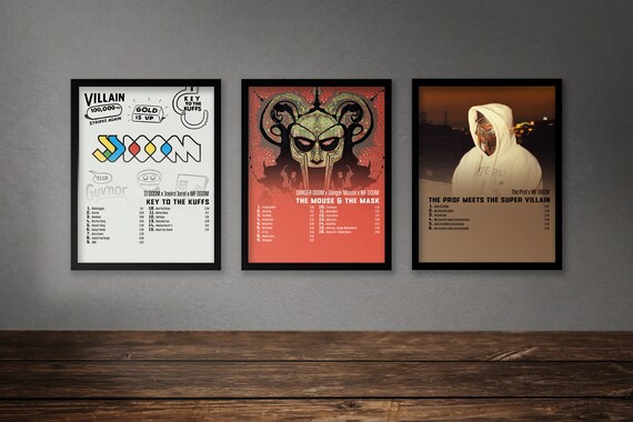MF Doom Poster Set of 6 Album Poster | Super What? | Czarface