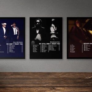 Future Poster Set 21 Album Poster | Digitaler Download | Wir Vertrauen Ihnen Noch Nicht | Wir Vertrauen Ihnen nicht | Ich habe dich nie gemocht | Rette mich | Evol