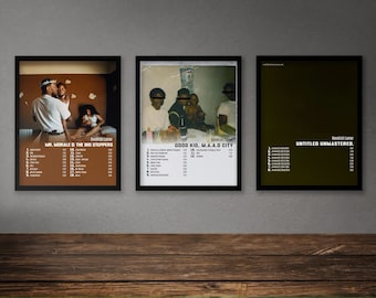 Kendrick Lamar Album Poster Set | Digital Download