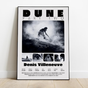 Dune Poster, Dune Part Two Filmplakat, Retro Filmplakat, Vintage inspiriertes Plakat