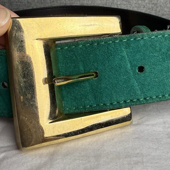 Express  *Compagnie Internationale* Belt size S VTG 90s EXPRESS Compagnie Internationale Suede Leather Belt  main image 2