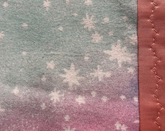 Flannel Pastel Stars Baby Blanket