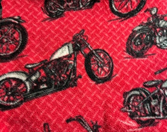 Red Fleece Motorcycle Pillowcase