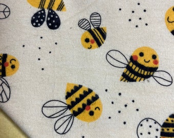 Flannel Yellow Bumblebee Baby Blanket