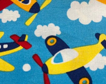 Cotton Blue Airplane Pillowcase