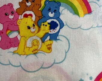 Cotton White Pillowcase with Care Bears Print