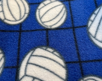 Fleece Blue Volleyball Pillowcase