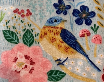 Flannel Bright Bird Baby Blanket