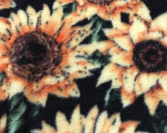 Fleece Sunflower Blanket