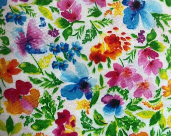 Cotton Blue Flower Pillowcase
