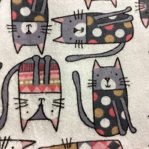 Flannel Cartoon Cats Pillowcase