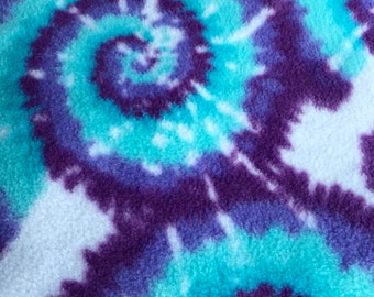 Fleece Purple Tie Dye Blanket