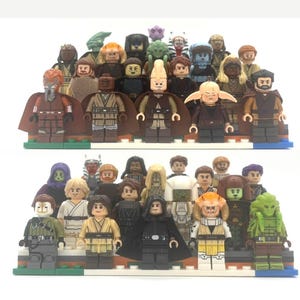 Jedi-minifiguren Anakin Obiwan Plo Koon Ki Adi Mundi Dooku Quinlan Vos Aayla Saesee Stass Agen Eeth Mace Kit Fisto Coleman Jedi Temple Guard