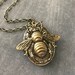 Bold Bee Locket Vintage Inspired Unisex Locket Insect Jewelry - Etsy