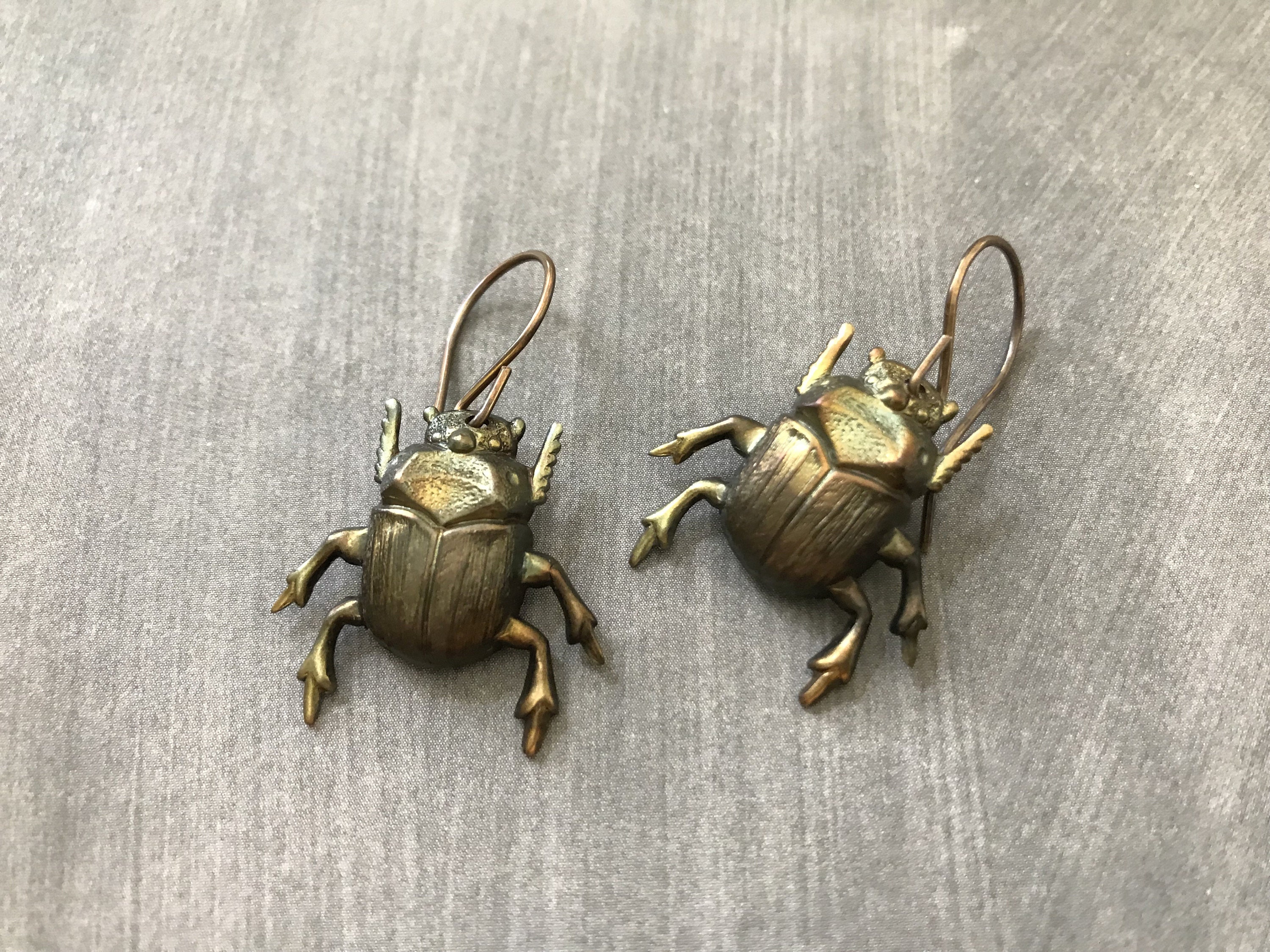 Beetle Earrings Bug Earrings Insect Earrings Insect Etsy Nederland