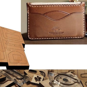 Kartenhalter / Münzenbrieftasche Leder schneiden sterben Form, Leder Handwerk Werkzeug, handgemachte benutzerdefinierte Leder Stanzen Set