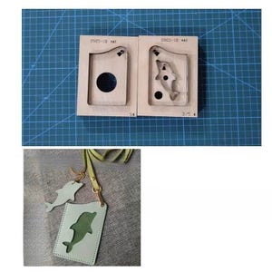 Delfin Kartenhalter Messerform Leder schneiden sterben Form, handgemachte benutzerdefinierte Leder Stanzen Set, Lederhandwerk