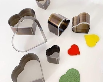 Love shape Leather Cutting Die Cut Mold ,Handmade Custom Leather Punch Die Set,Sizes can be customized