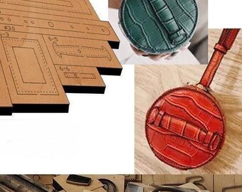 Small round bag Leather Cutting Die Cut Mold,Handmade Custom Leather Punch Die Set, Leather Crafts