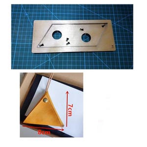 Dreieck Null Brieftasche Messerform Leder schneiden sterben Form, handgefertigte benutzerdefinierte Leder Stanzen Set, Lederhandwerk