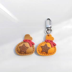 Sac de bénédiction porte-clés cartable pendentif personnalisation Pure fait main voiture porte-clés sac pendentif artisanat en cuir fait main