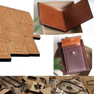 Leder Handwerks-Werkzeug, Außentasche Brieftasche Leder Stanzform, handgemachte benutzerdefinierte Leder Stanzen Set