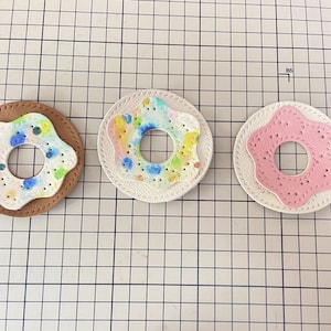 Pendentif Donut Personnalisation Pur porte-clés de voiture fait main Pendentif Artisanat en cuir fait main