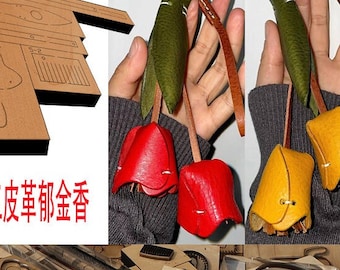 Leather tulip Leather Cutting Die Cut Mold,Leather Crafts Tool,Handmade Custom Leather Punch Die Set