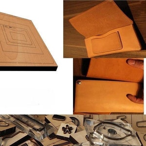 Leder Handwerks-Werkzeug, lange Brieftasche Leder Stanzform sterben, handgemachte benutzerdefinierte Leder Stanzen Set