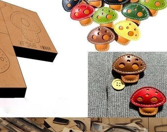 Mushroom pendant Leather Cutting Die Cut Mold,Leather Crafts Tool,Handmade Custom Leather Punch Die Set