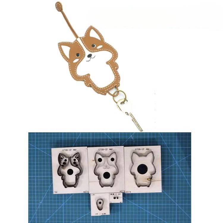 Corgi Dog Pendant knife mold Leather Cutting Die Cut Mold ,Handmade Custom Leather Punch Die Set,Leather Crafts
