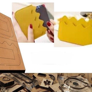 Leder Handwerks-Werkzeug, Kartentasche Münzgeldbörse Leder Stanzform, handgemachte benutzerdefinierte Leder Stanzen Set