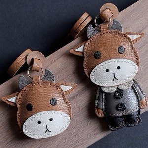 Pendentif porte-clés Les douze animaux du zodiaque Buffle