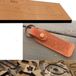 Leder Handwerks-Werkzeug, Schlüsselanhänger Leder Stanzform, handgemachte benutzerdefinierte Leder Stanzen Set