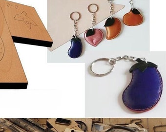 Eggplant pendant Leather Cutting Die Cut Mold ,Handmade Custom Leather Punch Die Set,Leather Crafts