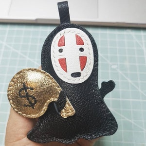 Pendentif homme sans visage Personnalisation Porte-clés de voiture pur fait main Pendentif Artisanat en cuir fait main