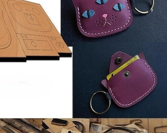 Three eyed Monster Cat Card Bag Leather Cutting Die Cut Mold ,Handmade Custom Leather Punch Die Set,Leather Crafts