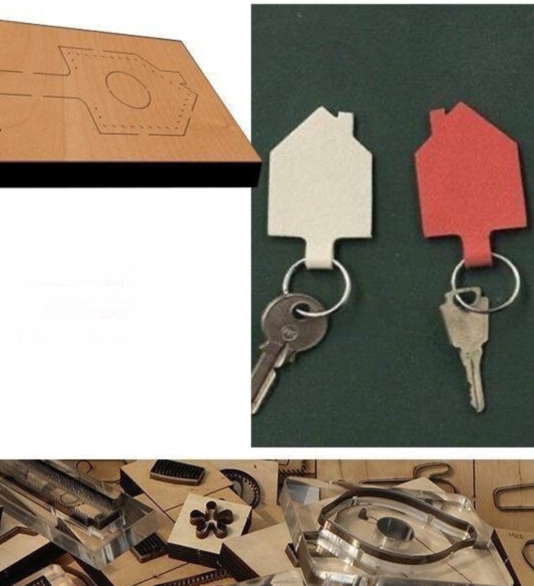 Key Chain Leather Cutting Die Cut Mold ,handmade Custom Leather Punch ...