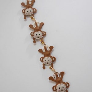 Pendentif singe personnalisé, pur porte-clés de voiture fait main, pendentif de sac, artisanat en cuir fait main