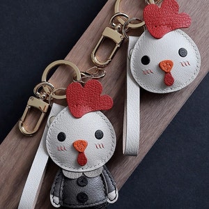 Pendentif porte-clés Les douze animaux du zodiaque de la poule
