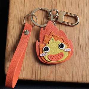 Flamme Puppe Schlüsselanhänger Anhänger Anpassung Pure Handmade Auto Schlüsselanhänger Tasche Anhänger Handmade Leder Handwerk