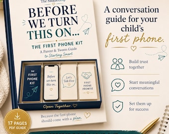First Phone Conversation Guide | Parent & Tween Digital Safety (PDF Download)