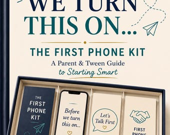 First Phone Conversation Guide | Parent & Tween Digital Safety (PDF Download)