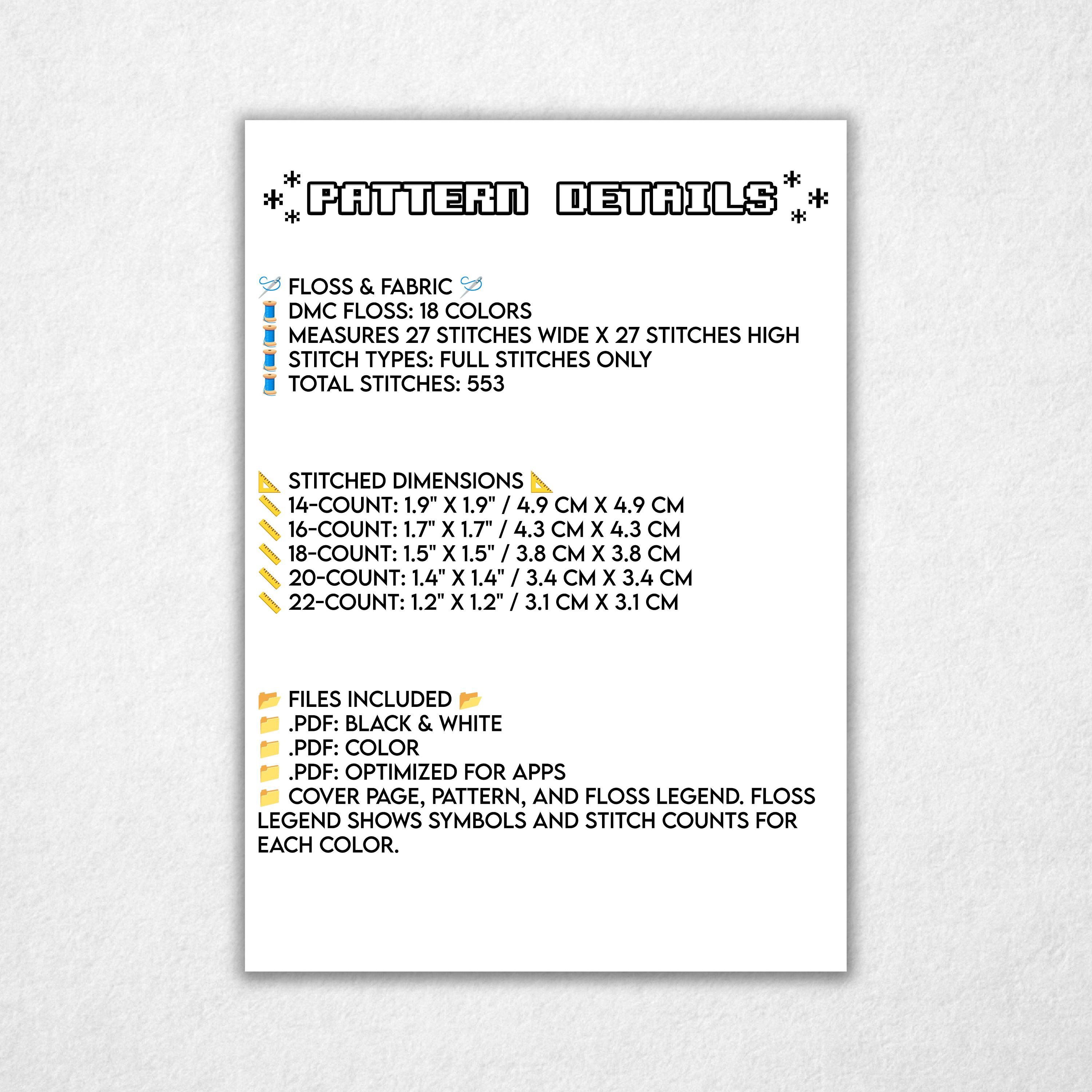 Sugar Skull - Mini Cross Stitch Pattern PDF, Pixel Art Style Counted ...