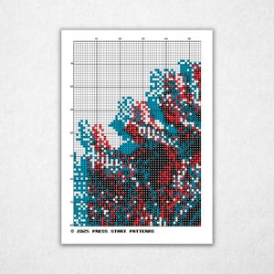 Preview of a page of the cross stitch pattern in color.