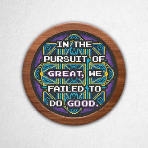 Failed To Do Good Cross Stitch Pattern PDF - Streaming Show Video Game Inspired Crossstitch
