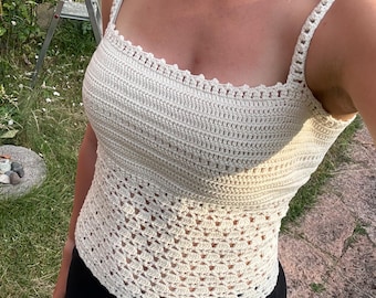 Crochet Summer Top Pattern | Fitted Camisole | PDF | Intermediate | Amélie Top