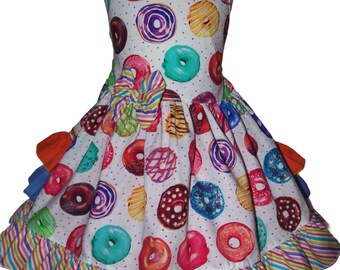 open lace back dress Donut Tutu set- Donut outfit-Donut dress- donut tutu – Pink Toes & Hair Bows main image 0