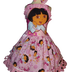 dora the explorer party dress DORA BIRTHDAY Dress Custom Size
